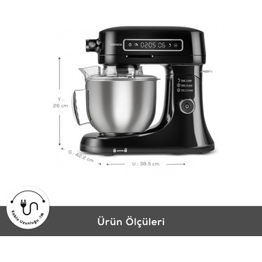Karaca Karaca Pro Artisan 5 lt Tam Döküm Mutfak Şefi Siyah Zaman Ayarlı Ekran ile Kolay — 2. ürün görseli
