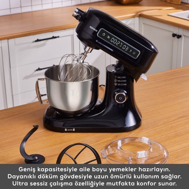 Karaca Karaca Pro Artisan 5 lt Tam Döküm Mutfak Şefi Siyah Zaman Ayarlı Ekran ile Kolay — 4. ürün görseli