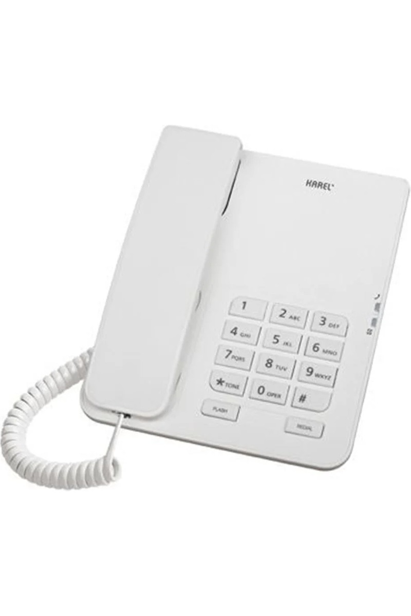 Karel TM140 Beyaz Analog Masa Telefonu