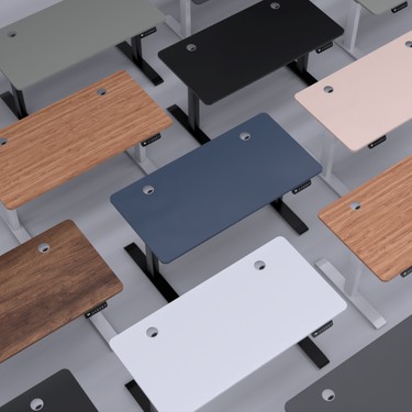 Karr Office Karr Office O-Flex Tek Motorlu Elektrikli Yükseklik Ayarlı Masa - 120x60 - Pasifik Mavi - — 2. ürün görseli