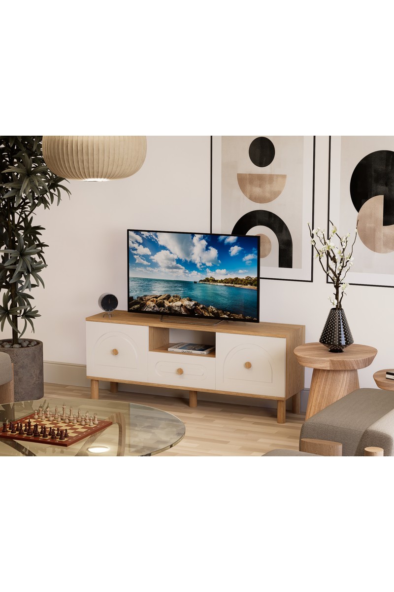 Kayhan Kayhan Ahşap Bohem %100 Mdf BOHEM Tv Ünitesi 150 cm SAFİR MEŞE (SEPET) — 3. ürün görseli