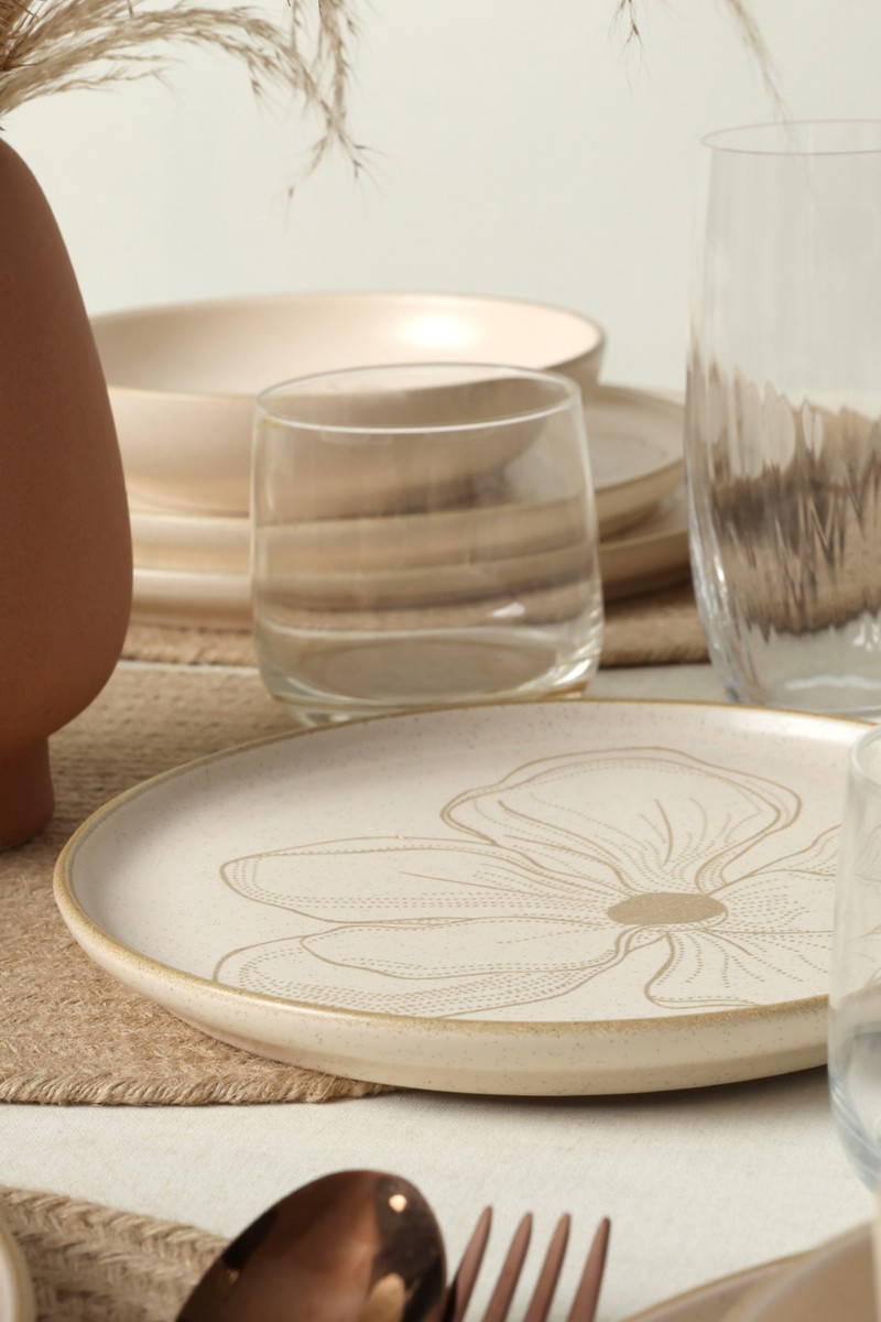 Keramika Keramika Taupe Bloom Nordıc Yemek Takımı 24 Parça 6 Kişilik 22519-20-28-29 — 3. ürün görseli