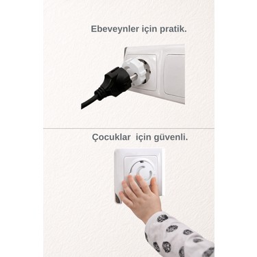 Ketbox Ketbox 12 Adet Priz Kapatıcı | Çocuk Güvenlik Priz Kilidi | Bebek & Çocuk Priz — 2. ürün görseli