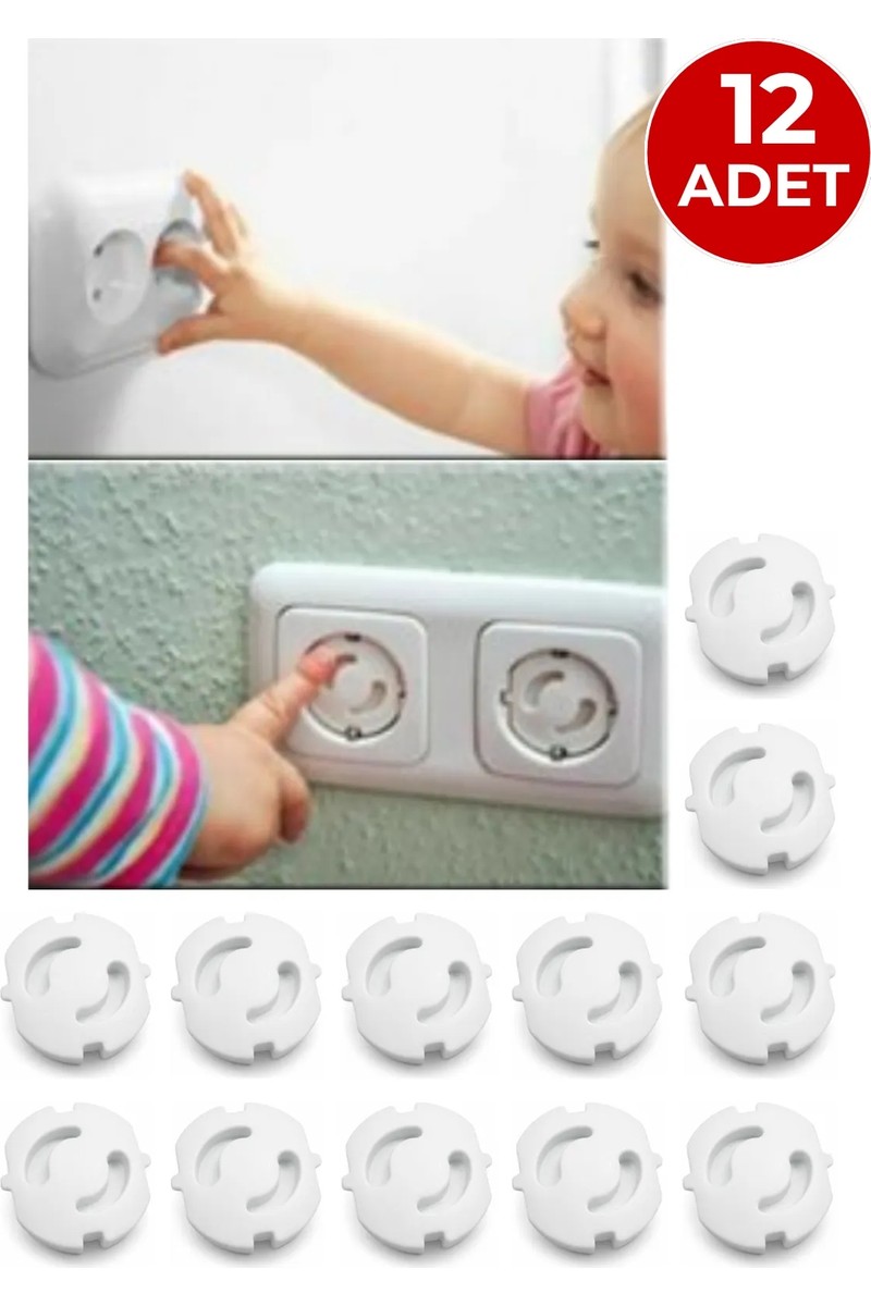 Ketbox Ketbox 12 Adet Priz Kapatıcı | Çocuk Güvenlik Priz Kilidi | Bebek & Çocuk Priz — 4. ürün görseli