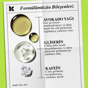Kiehl's Kiehl's Avokado İle Yoğun Nemlendiren Göz Kremi 14 ml Kremsi Göz Bakım — 4. ürün görseli