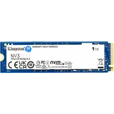 Kingston Kingston 1TB NV3 M.2 2280 NVMe SSD | PCIe 4.0 Gen 4x4 | Up to 6000 MB-s | — 2. ürün görseli