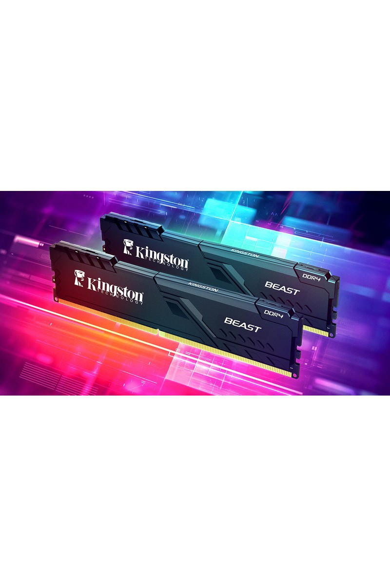 Kingston Kingston 32GB 3200MT/s DDR4 CL16 DIMM (Kit of 2) Beast Black Turkey KF432C16BBK2/32TR - RAM — 2. ürün görseli