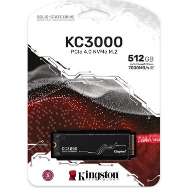 Kingston Kingston 512GB KC3000 NVMe Okuma 7000MB-Yazma 3900MB M.2 SSD — 2. ürün görseli