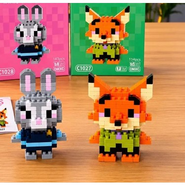 Kinku Kinku Judy Hopps - Nick Wilde Mini 3D Puzzle / Sevimli Figür / 2'li Eğlenceli Set / — 5. ürün görseli