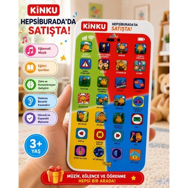 Kinku Kinku KİNKU Oyuncak Dokunmatik Eğitici Kukuli Telefon Şarjlı Edilebilir Cep telefonu +500 Farklı — 3. ürün görseli