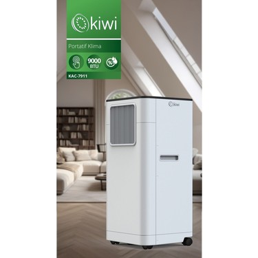 Kiwi Kiwi KAC-7911 Portatif Klima 9000 BTU Mobil Inverter Hızlı Soğutma Enerji Verimliliği fiyatı ve görseli