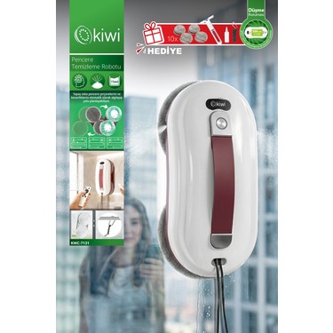 Kiwi Kiwi KWC-7131 Pencere Temizleme Robotu | Otomatik Emiş & Çift Mop & Uzaktan fiyatı ve görseli