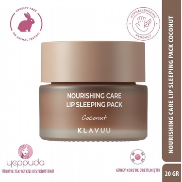 Klavuu Klavuu Nourishing Care Lip Sleeping Pack Coconut - Hindistan Cevizi Özlü Besleyici Dudak Bakım Gece fiyatı ve görseli