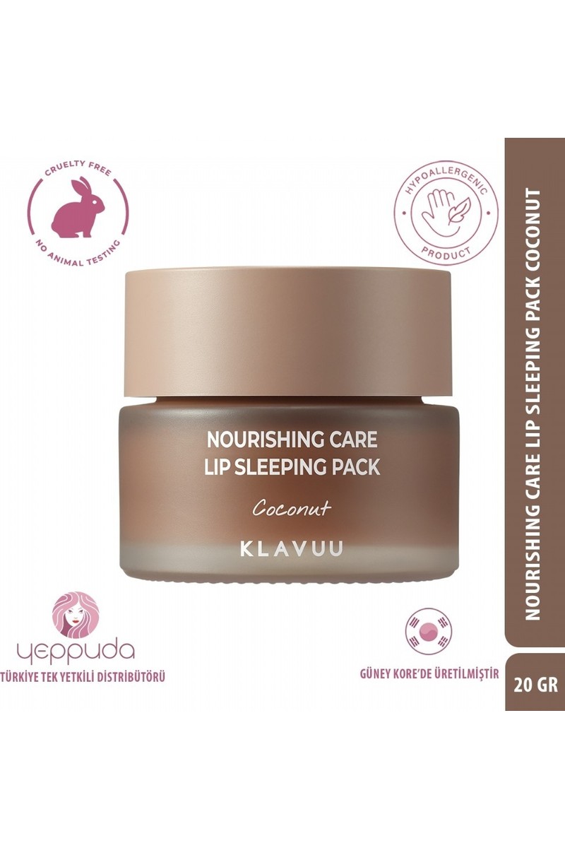 Klavuu Klavuu Nourishing Care Lip Sleeping Pack Coconut - Hindistan Cevizi Özlü Besleyici Dudak Bakım Gece — 5. ürün görseli