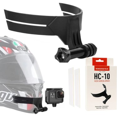 Knmaster Knmaster Hc-10 Motosiklet Kask Çene Yapıştırıcılı Aksiyon Kamera Tutucu Siyah Taşınabilir fiyatı ve görseli