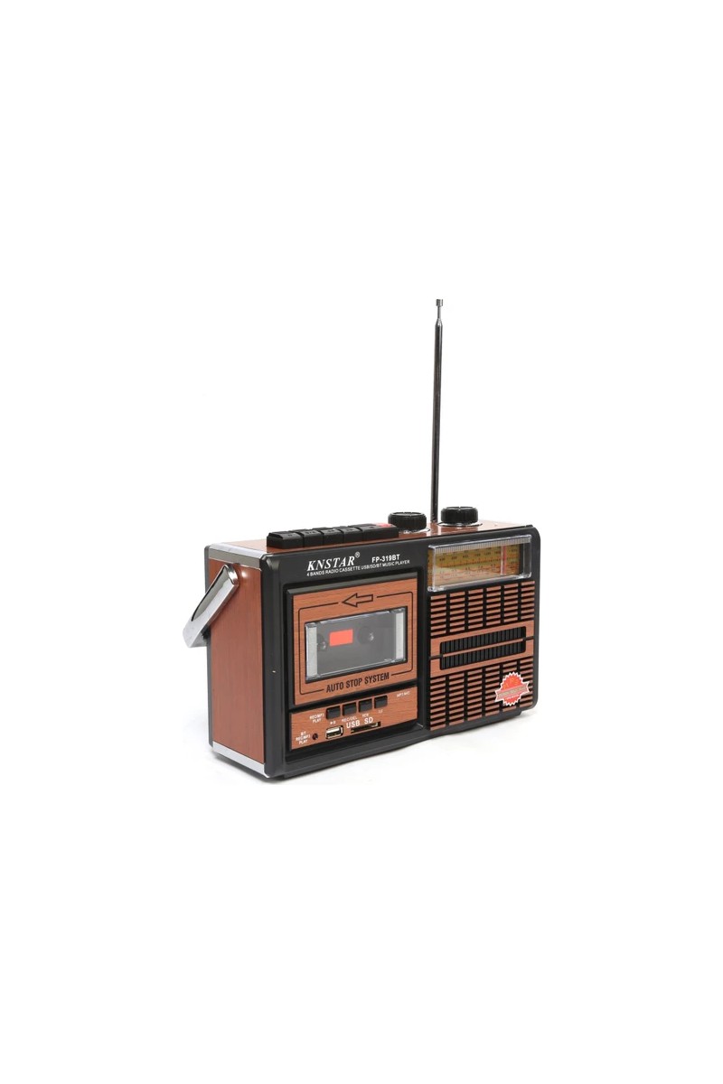 Knstar FP-319BT Nostaljik Bluetooth'lu Kaset Çalar + Usb+Sd+Fm Radyo