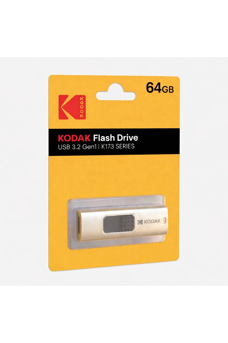 Kodak 64GB 3.2 Gen1 Elmas Desen Görünümlü Tak-Çalıştır USB Bellek (K173)
