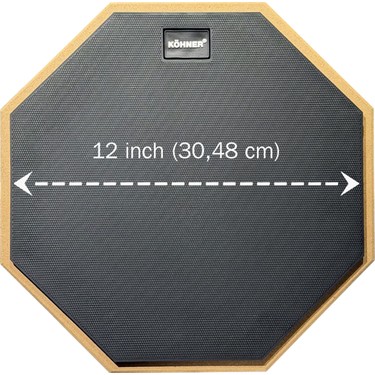 Köhner Köhner DPP-12 Bateri & Davul Çalışma Pedi 12" fiyatı ve görseli