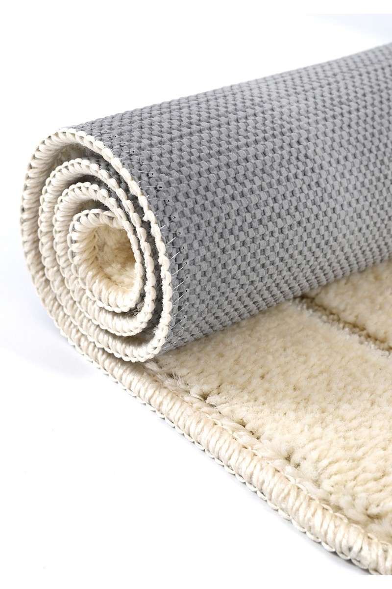 Konfor Konfor Halı Doğal Kaymaz Taban Banyo Paspas Seti Uzun Ömürlü Yumuşak Dokulu Su Emici Yıkanabilir Çerçeve Set 50X80-50X40 — 3. ürün görseli