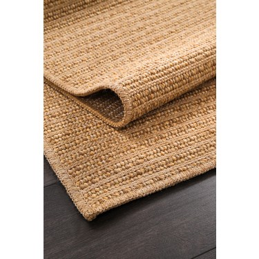 Konfor Halı Konfor Jutem 0103 Büyük Ebat Jüt Hasır Bukle Örme Kilim Modern Oturma Odası Salon Halısı İç ve Dış — 2. ürün görseli
