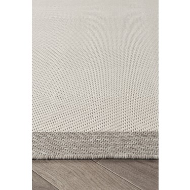 Konfor Halı Konfor Halı Sisalux 3086 Beyaz Gri Sisal Dokuma Jüt Kilim Hav Toz Vermez Halı Salon Mutfak Oturma — 4. ürün görseli