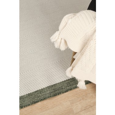 Konfor Halı Konfor Halı Sisalux 3090 Krem Yeşil Sisal Dokuma Jüt Kilim Hav Toz Vermez Halı Salon Mutfak Oturma — 2. ürün görseli