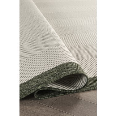 Konfor Halı Konfor Halı Sisalux 3090 Krem Yeşil Sisal Dokuma Jüt Kilim Hav Toz Vermez Halı Salon Mutfak Oturma — 3. ürün görseli