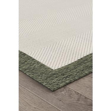 Konfor Halı Konfor Halı Sisalux 3090 Krem Yeşil Sisal Dokuma Jüt Kilim Hav Toz Vermez Halı Salon Mutfak Oturma — 5. ürün görseli