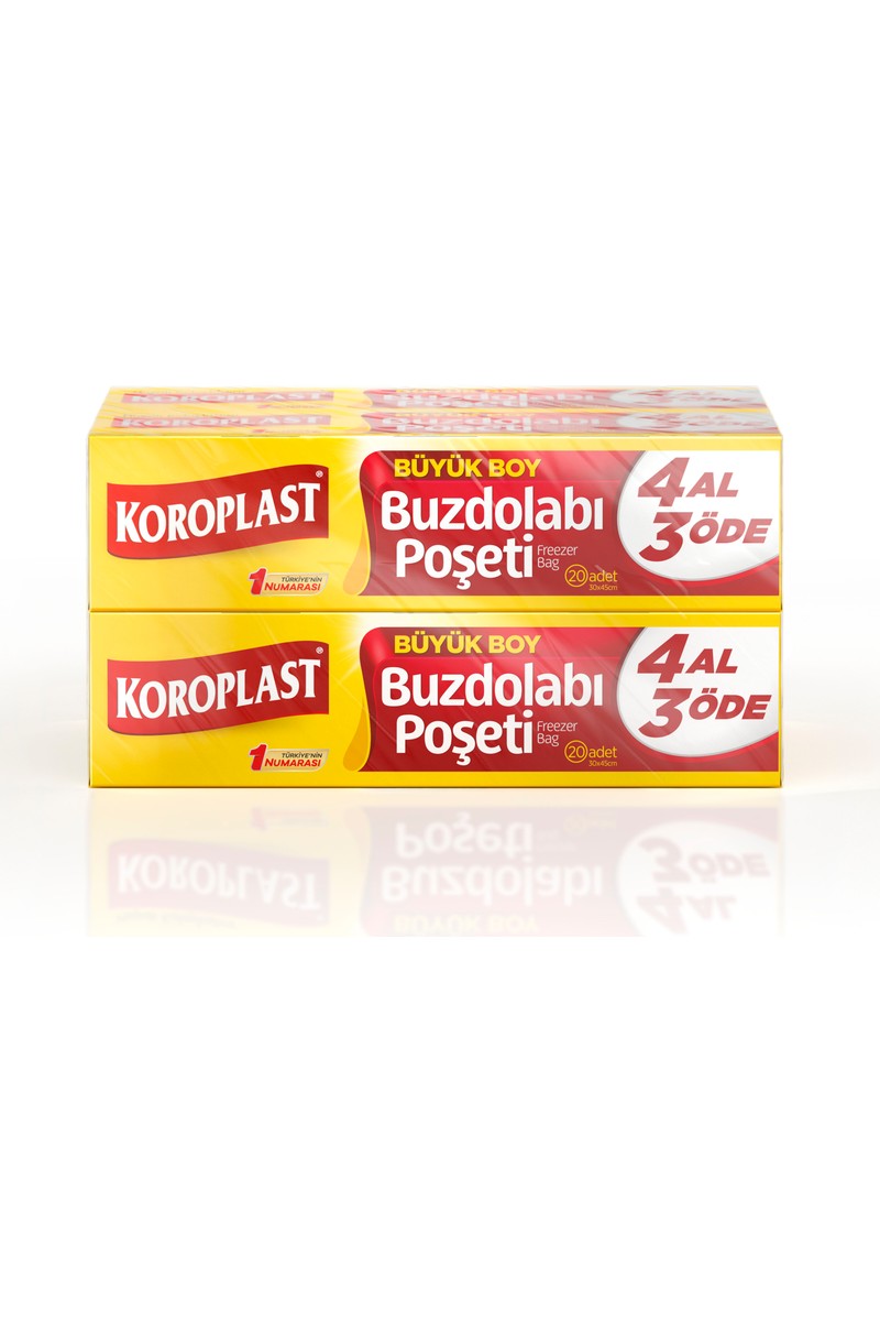 Koroplast Koroplast Büyük Boy Buzdolabı Poşeti 4Al3Öde, Büyük Boy 80'li Buzdolabı Torbası, Sızdırmaz 20'li — 4. ürün görseli