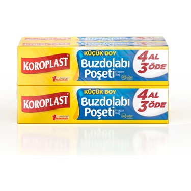 Koroplast Koroplast Küçük Boy Buzdolabı Poşeti 4Al3Öde, Küçük Boy 160'lı Buzdolabı Torbası, Sızdırmaz 40'lı — 2. ürün görseli