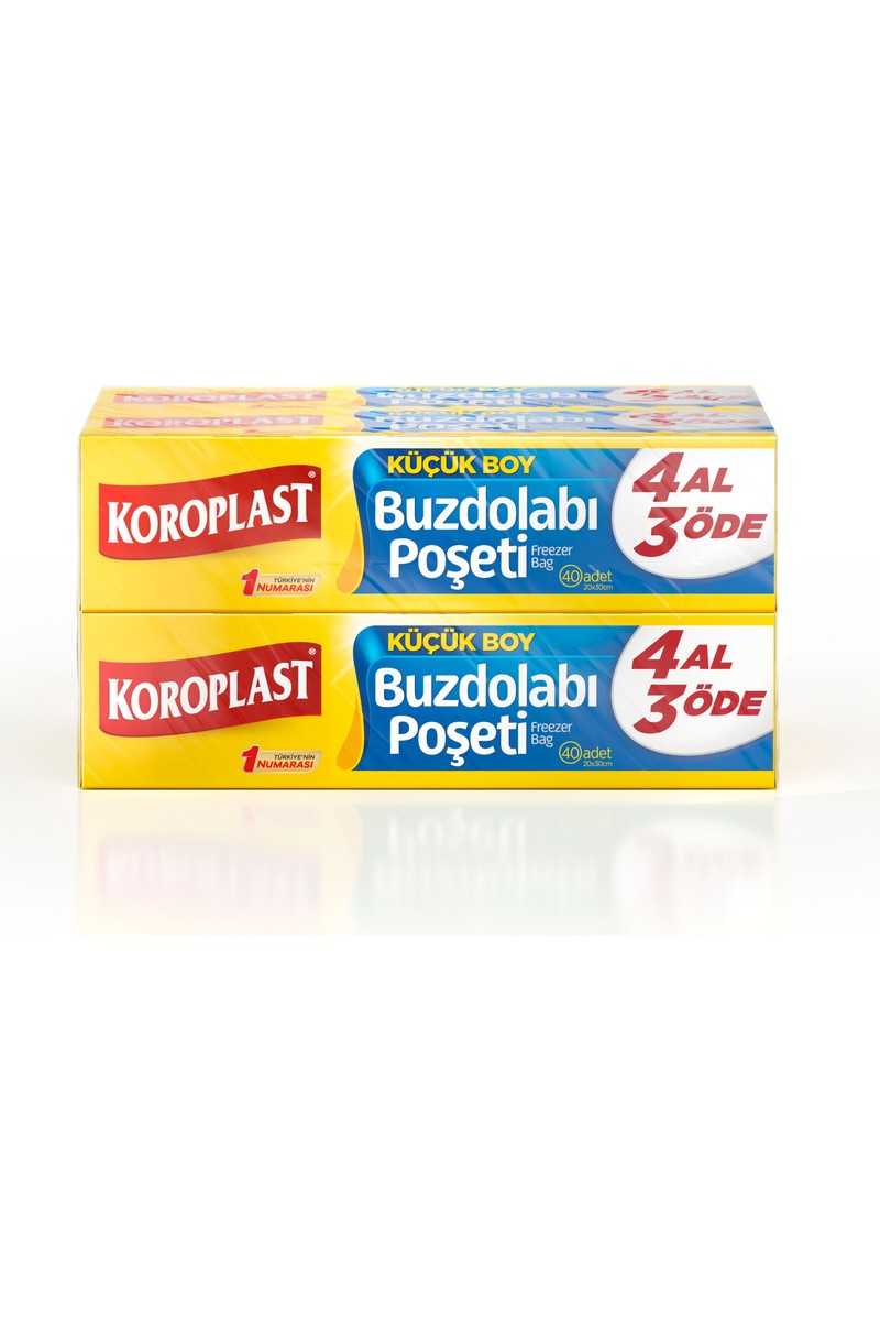 Koroplast Koroplast Küçük Boy Buzdolabı Poşeti 4Al3Öde, Küçük Boy 160'lı Buzdolabı Torbası, Sızdırmaz 40'lı — 4. ürün görseli