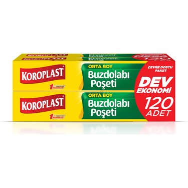 Koroplast Koroplast Orta Boy Buzdolabı Poşeti 4Al3Öde, Orta Boy 120'li Buzdolabı Torbası, Sızdırmaz 30'lu fiyatı ve görseli