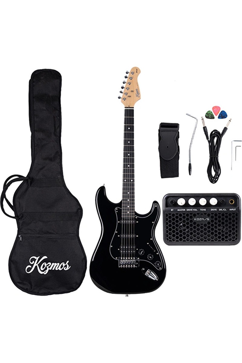 Kozmos KGP-202HSS-BK Elektro Gitar Paketi