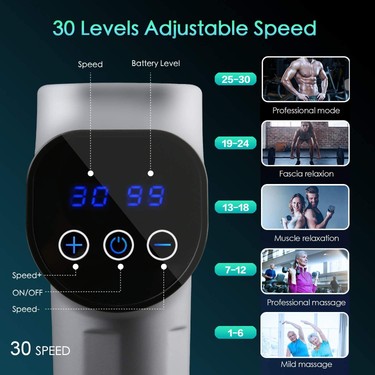 Kraft Hart Kraft Hart X3PRO Masaj Tabancası 24V  Spor 30 Hız Vurmalı Süper Sessiz Fırçasız — 2. ürün görseli