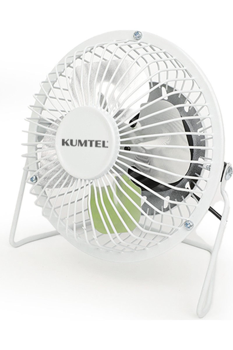 Kumtel Beyaz Masaüstü USB Fan KUF-103 2.5W Güçlü Performans ile Enerji Tasarrufu Sağlar