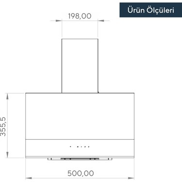 Kumtel Kumtel DA6-895 Siyah Dokunmatik Cam Davlumbaz 50 — 3. ürün görseli