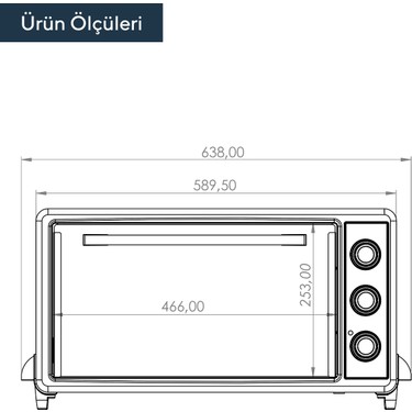 Kumtel Kumtel Fuşya Turbo 40 Litre Mini Fırın — 4. ürün görseli