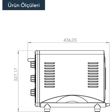 Kumtel Kumtel Fuşya Turbo 40 Litre Mini Fırın — 5. ürün görseli