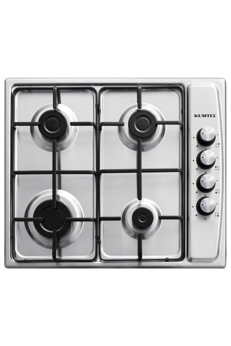 Kumtel KO 410BF Inox 4 Gözü Gazlı Ankastre Ocak Doğalgazlı
