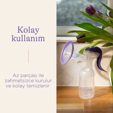 Lansinoh Lansinoh Manuel Göğüs Pompası, Biberon Emziği (1Ay+) & — 5. ürün görseli