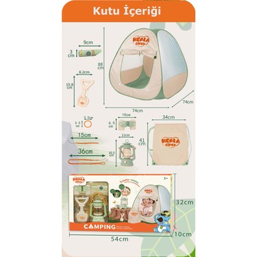 Learning Fun Learning Fun 6 Parçalı Işıklı Çadırlı Kamp Eşyaları Seti Oyuncak Oyun Seti Çocuk Oyun — 2. ürün görseli