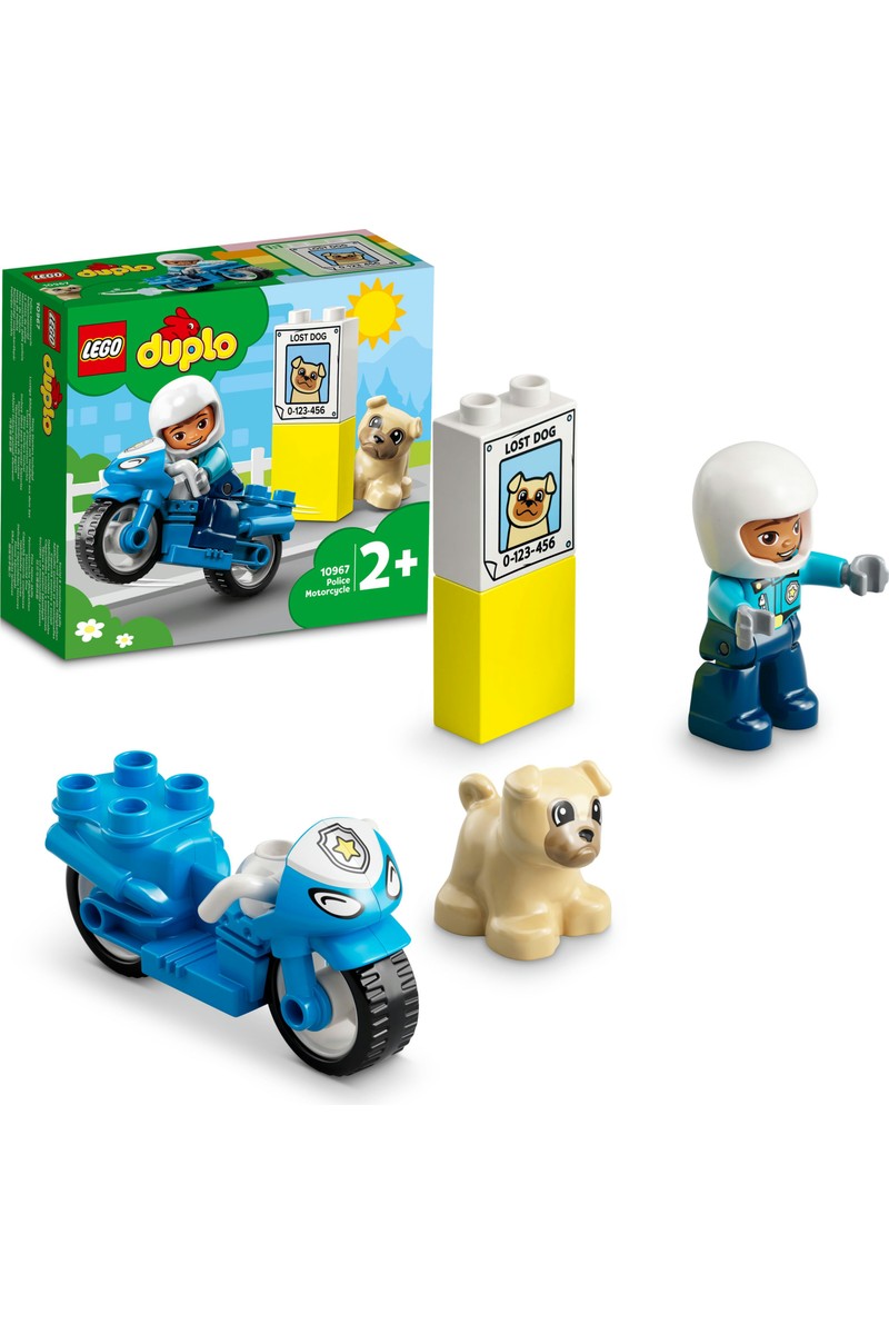 LEGO ® DUPLO® Polis Motosikleti 10967 - 2 Yaş & Üzeri Çocuklar için Eğitici Oyuncak Yapım Seti (5 Parça)