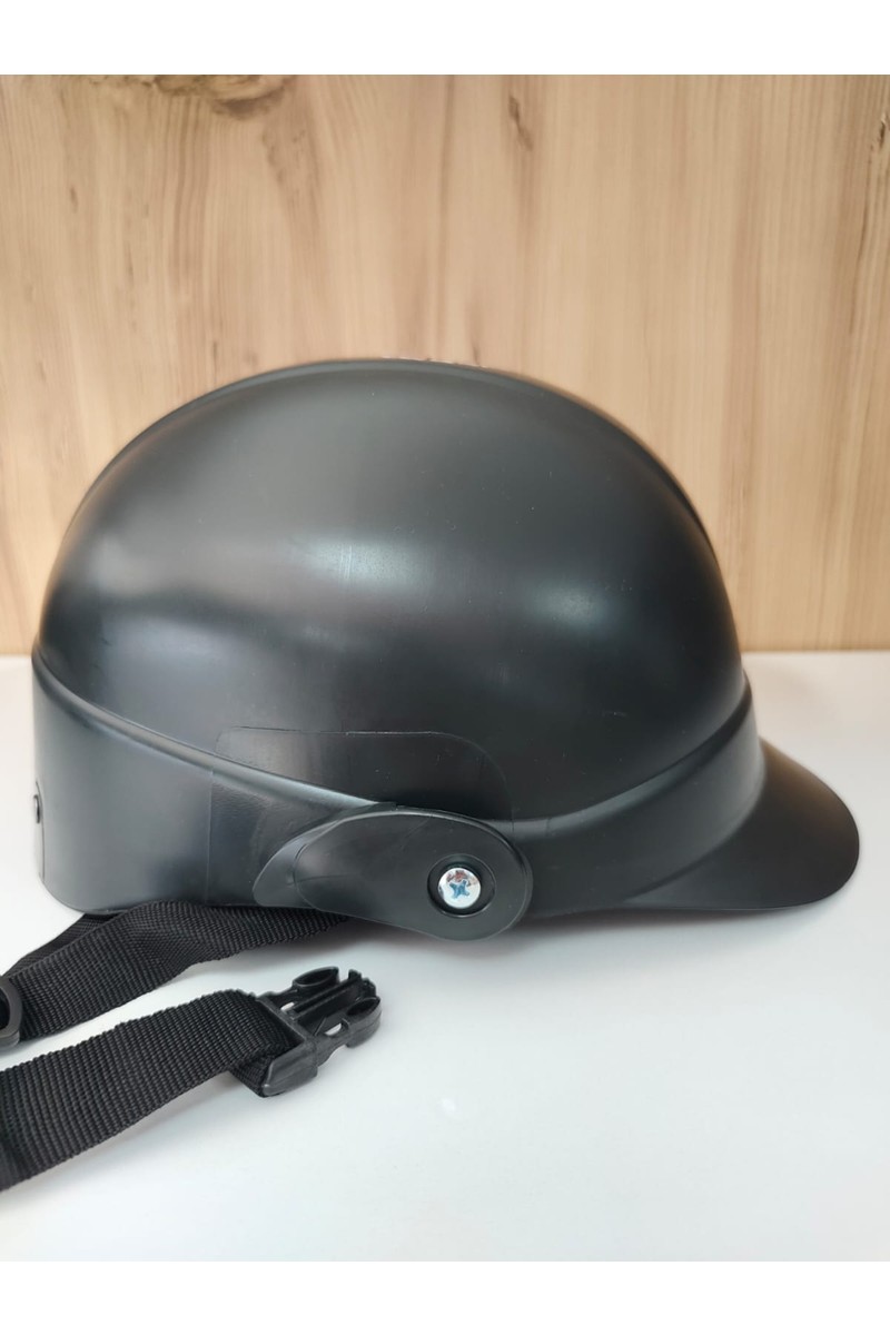 Leos Leos Motor Jokey Kask & Bisiklet Kaskı Siyah & Yerli Üretim & Camsız Model (Ultra Dayanıklı) — 3. ürün görseli