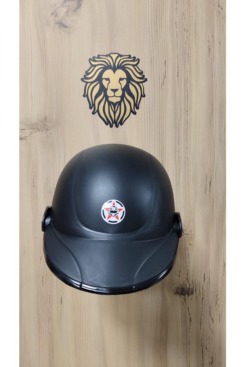 Leos Leos Motor Jokey Kask Siyah Renk Açık Yüz Modeli Yerli Üretim Toka Bağlantılı — 2. ürün görseli