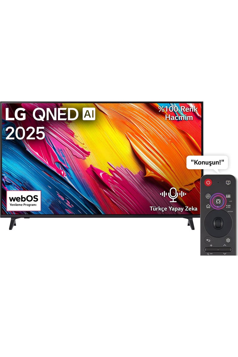 LG 65QNED70A6A 65'' 165 Ekran Uydu Alıcılı 4K Ultra HD Smart webOS QNED TV