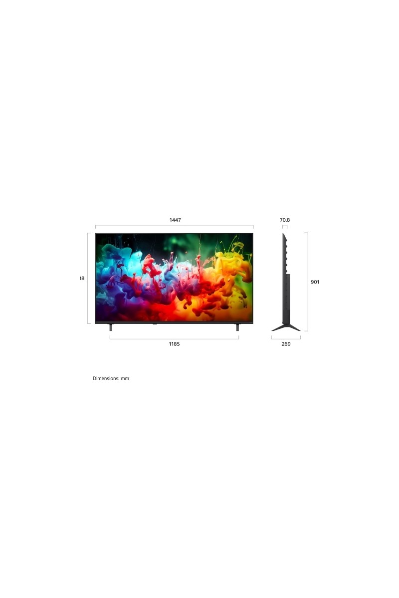 LG Lg 65QNED7EB3C 4K Ultra Hd 65" 165 Ekran Uydu Alıcılı Webos Smart Qned Mini LED — 4. ürün görseli