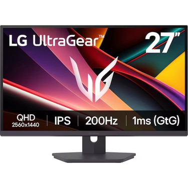 LG Lg Ultragear™ G6 27" 27G610A-B 200Hz 1ms(gtg) Qhd IPS Pivot Srgb 99% Vesa Displayhdr 400 Gaming fiyatı ve görseli