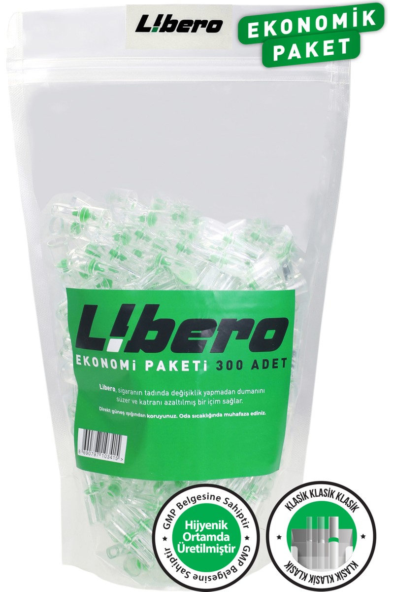 Libero Klasik Ekonomik Paket Sigara Ağızlığı Filtresi 300 Adet