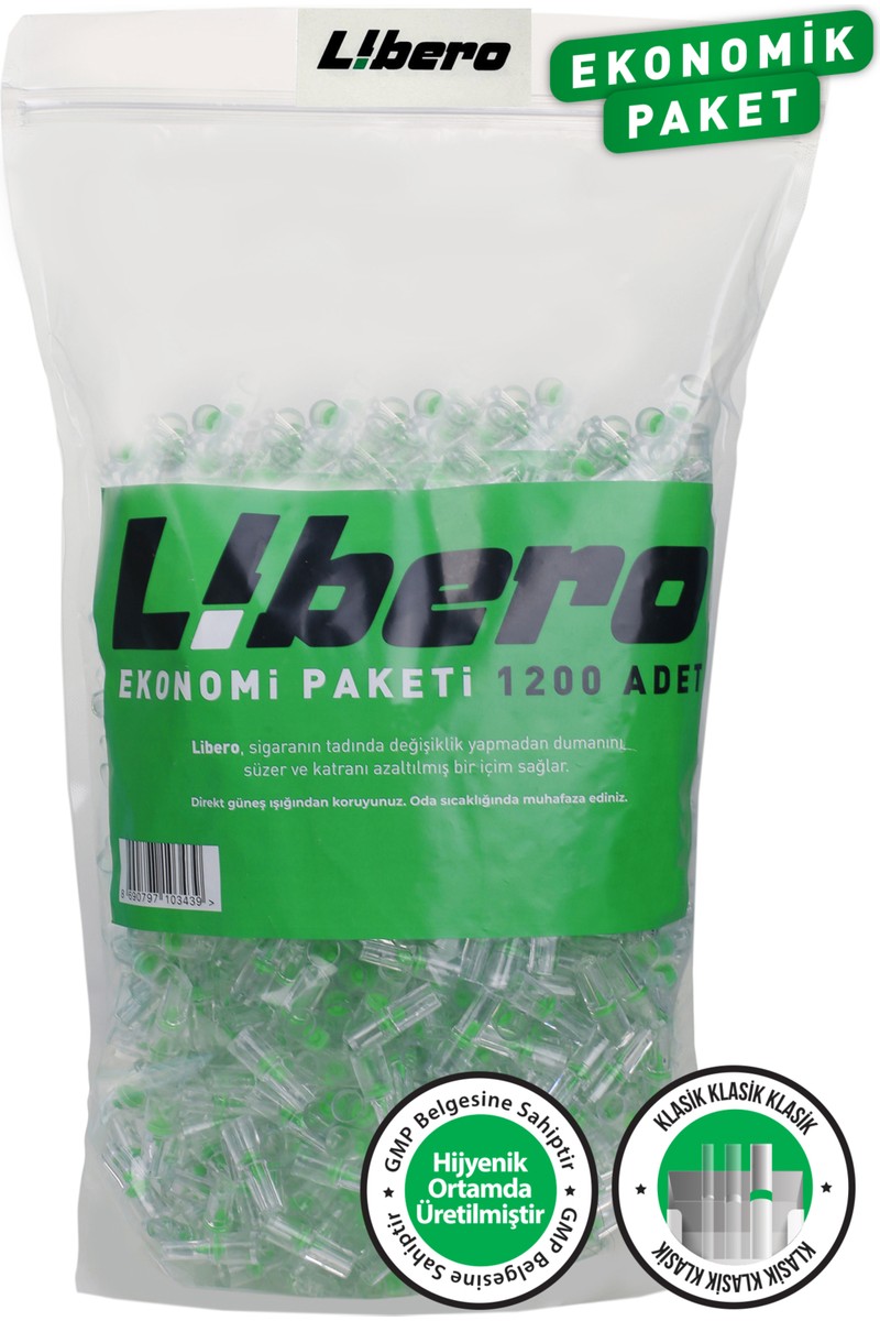 Libero Klasik Paket Sigara Ağızlığı Filtresi 1200 Adet