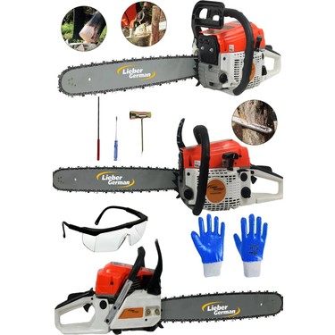 Lieber German Lieber German MSC-230 Benzinli Profesyonel Çift Egzozlu 11 Hp 62 cc Benzinli Ağaç Dal Kesim Bıçkı fiyatı ve görseli
